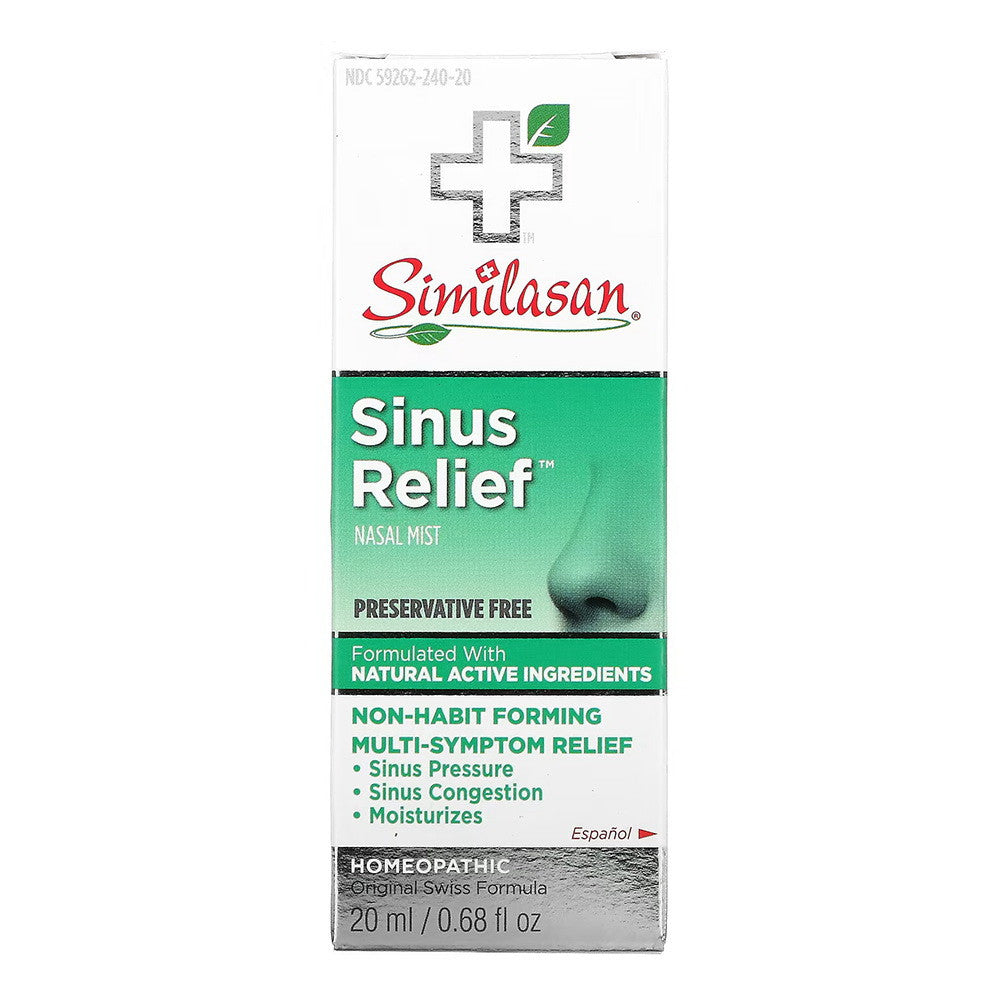 Similasan Sinus Relief Nasal Mist, Preservative free, 0.68 Oz